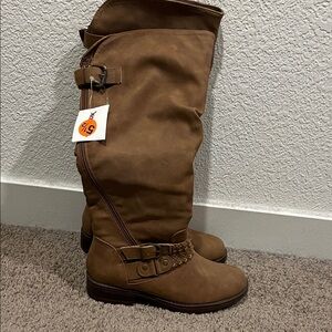 NWT XOXO McKinley-C Brown Knee-High Boots
